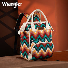 WG2211-9110  Wrangler Aztec Printed Callie Backpack - Tan