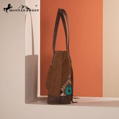 MW1312G-8317  Montana West Embroidered Collection Tote