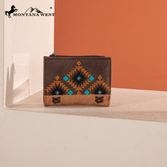 MW1312-W050  Montana West Embroidered Collection Wallet