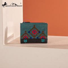 MW1312-W050  Montana West Embroidered Collection Wallet