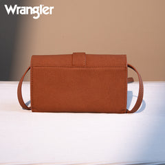 WG168-W012   Wrangler Buckle Wallet/Shoulder Bag/Crossbody -Brown