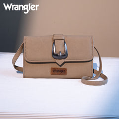 WG168-W012  Wrangler Buckle Wallet /Shoulder Bag/Crossbody- Tan