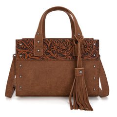 WG160-60102   Wrangler Western Tooled Tote Crossbody