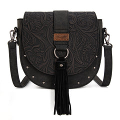 WG160-60113   Wrangler Western Tooled Saddle Bag Crossbody