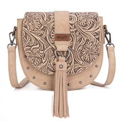 WG160-60113   Wrangler Western Tooled Saddle Bag Crossbody