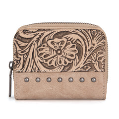 WG160-W0142   Wrangler Western Tooled  Bi-Fold Wallet