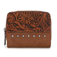 WG160-W0142   Wrangler Western Tooled  Bi-Fold Wallet