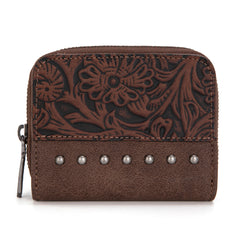 WG160-W0142   Wrangler Western Tooled  Bi-Fold Wallet