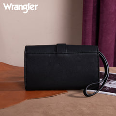 WG168-W012  Wrangler Buckle Wallet /Shoulder Bag/Crossbody- Black