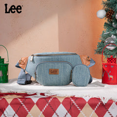 LEE58-004  LEE Denim Canvas Belt Bag With Mini Pouch