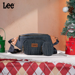 LEE58-004  LEE Denim Canvas Belt Bag With Mini Pouch