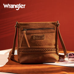 WG97G-9360  Wrangler Braided Concealed Carry Crossbody - Brown