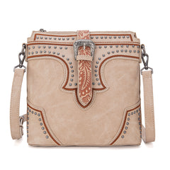 MW1282-8360  Montana West Buckle Collection Crossbody Bag