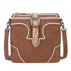 MW1282-8360  Montana West Buckle Collection Crossbody Bag