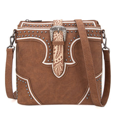 MW1282-8360  Montana West Buckle Collection Crossbody Bag