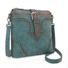 MW1282-8360  Montana West Buckle Collection Crossbody Bag