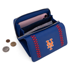 MLB-MT107  MLB New York Mets Team Wallet/Wristlet