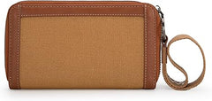 WG142-W006  Wrangler Logo  Wallet/Wristlet -Brown