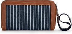 WG142-W006  Wrangler Logo  Wallet/Wristlet -Navy