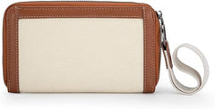 WG142-W006  Wrangler Logo  Wallet/Wristlet -Tan