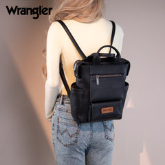 WG161-9112  Wrangler  Tote/Shoulder Bag Convertible Backpack - Black