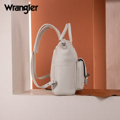 WG175-9110  Wrangler  Cow Print Tote/Shoulder Bag Convertible Backpack - Tan