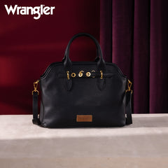 WG201-8012   Wrangler Top Handle Tote/Crossbody - Black