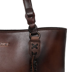 MWG01-G9068 Montana West Genuine Leather Collection Concealed Carry Tote