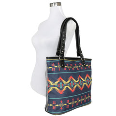 MW974-8112 Montana West Aztec Canvas Tote Bag