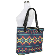 MW974-8112 Montana West Aztec Canvas Tote Bag