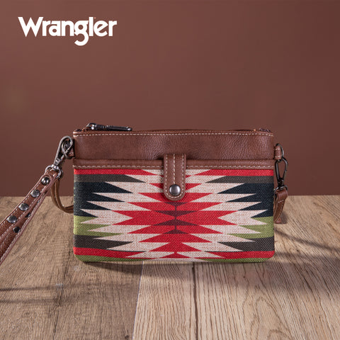 WG52-C181 Wrangler Southwestern Art Print Clutch/Crossbody