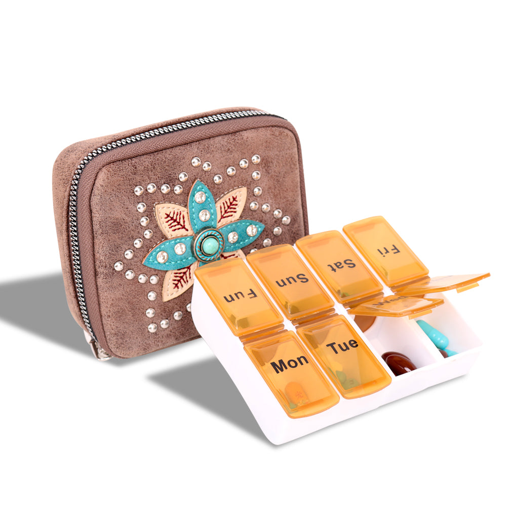 Leather Travel Medication Case @