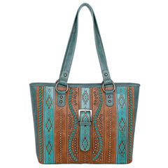 MW1134G-8317 Montana West Aztec Buckle Collection Concealed Carry Tote