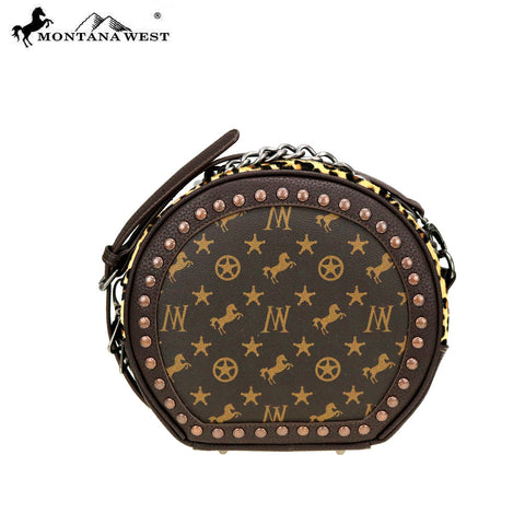 Montana West Signature Round Crossbody Bag