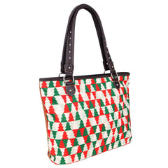 MW997-8112 Montana West Holiday Season Canvas Tote