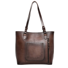 MWG01-G9068 Montana West Genuine Leather Collection Concealed Carry Tote