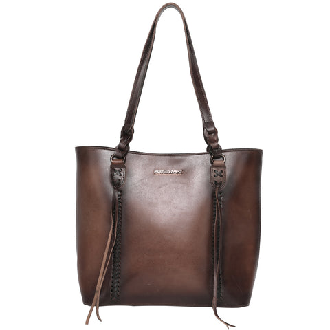 MWG01-G9068 Montana West Genuine Leather Collection Concealed Carry Tote