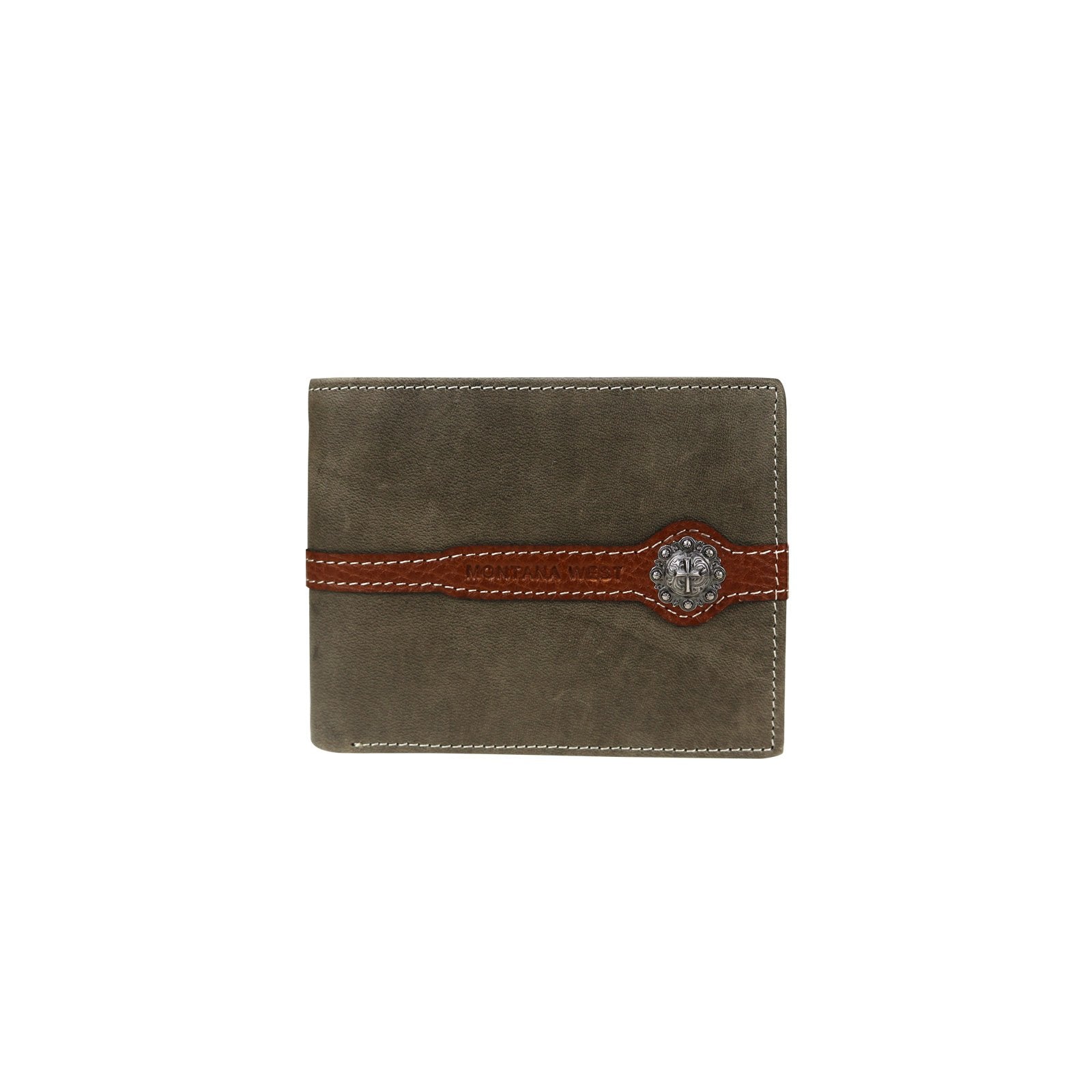 Ariat Men's Bifold Concho Logo Wallet