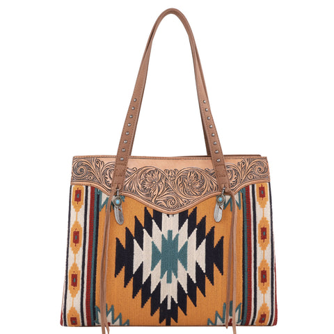 TR145G-816 Trinity Ranch Aztec Tapestry Collection Concealed Carry Tote
