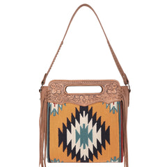 TR145G-918 Trinity Ranch Genuine Leather Aztec Tapestry Collection Concealed Carry Hobo